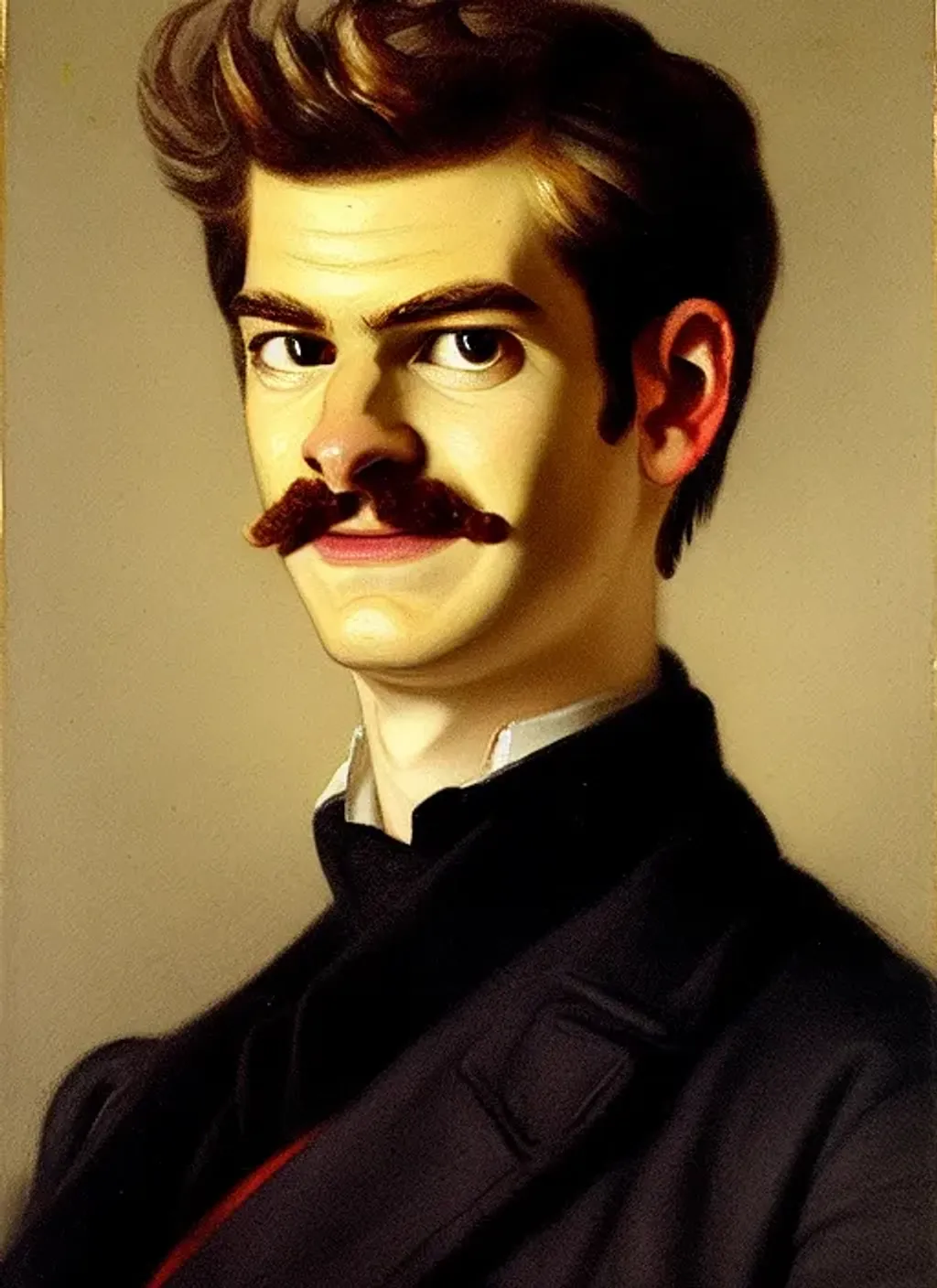 Prompt: Portrait of Andrew Garfield by Adolf Hirémy-Hirschl