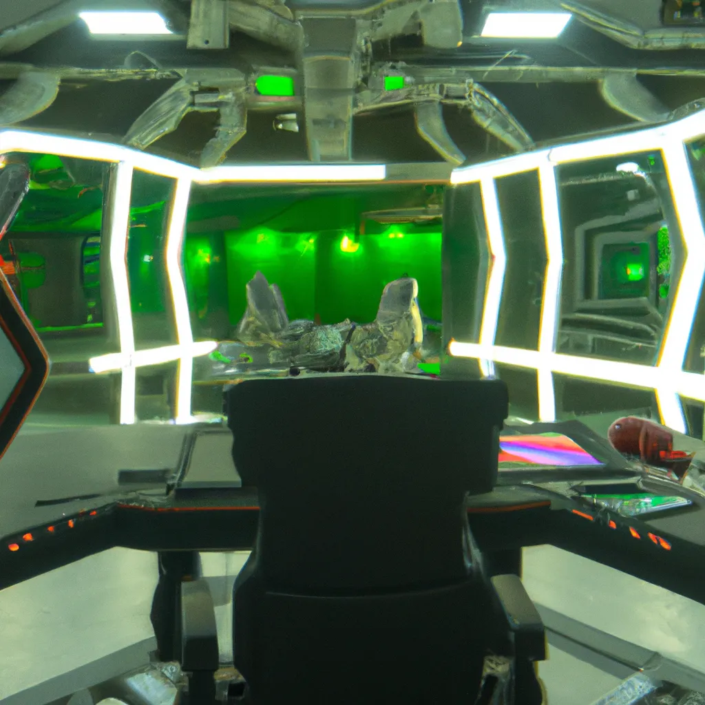 Prompt: inside the command deck of a tribal space ship. cosplay photo 8k hdr. scifi movie.
