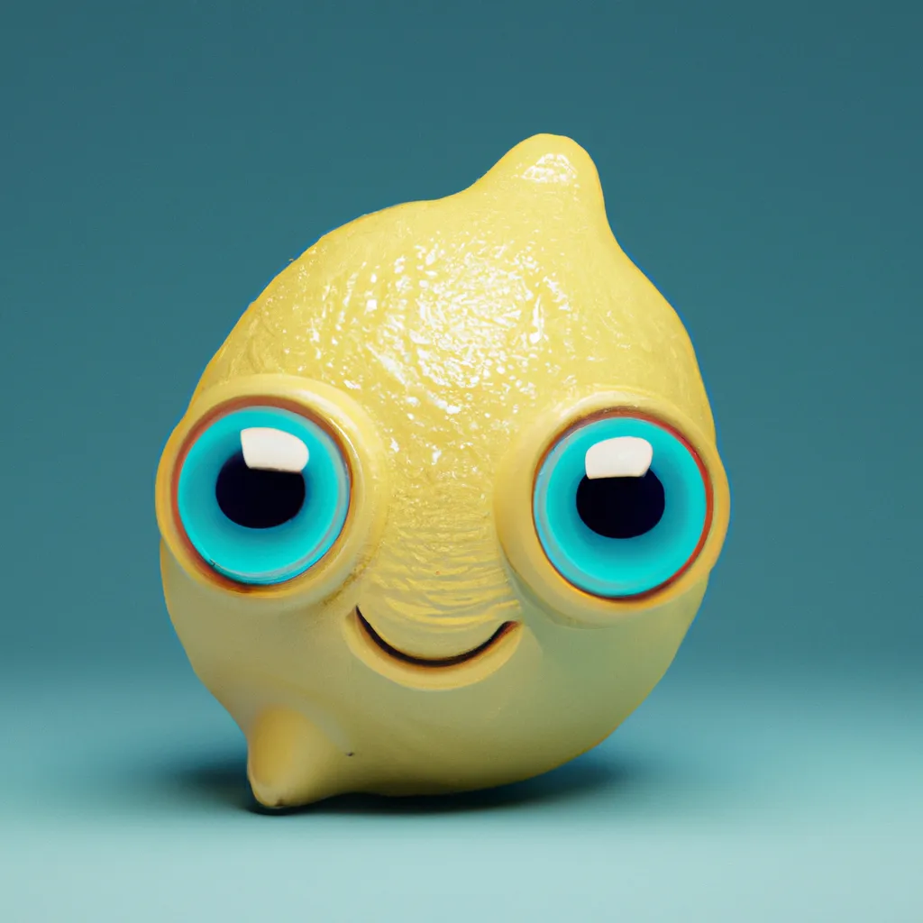 Prompt: a cute lemon character smiling, blue eyes, smile, concept art, cute, lixle, super detailed, octane render, trending on artstation, greg rutkowski very coherent symmetrical artwork. cinematic, key art, hyper realism, high detail