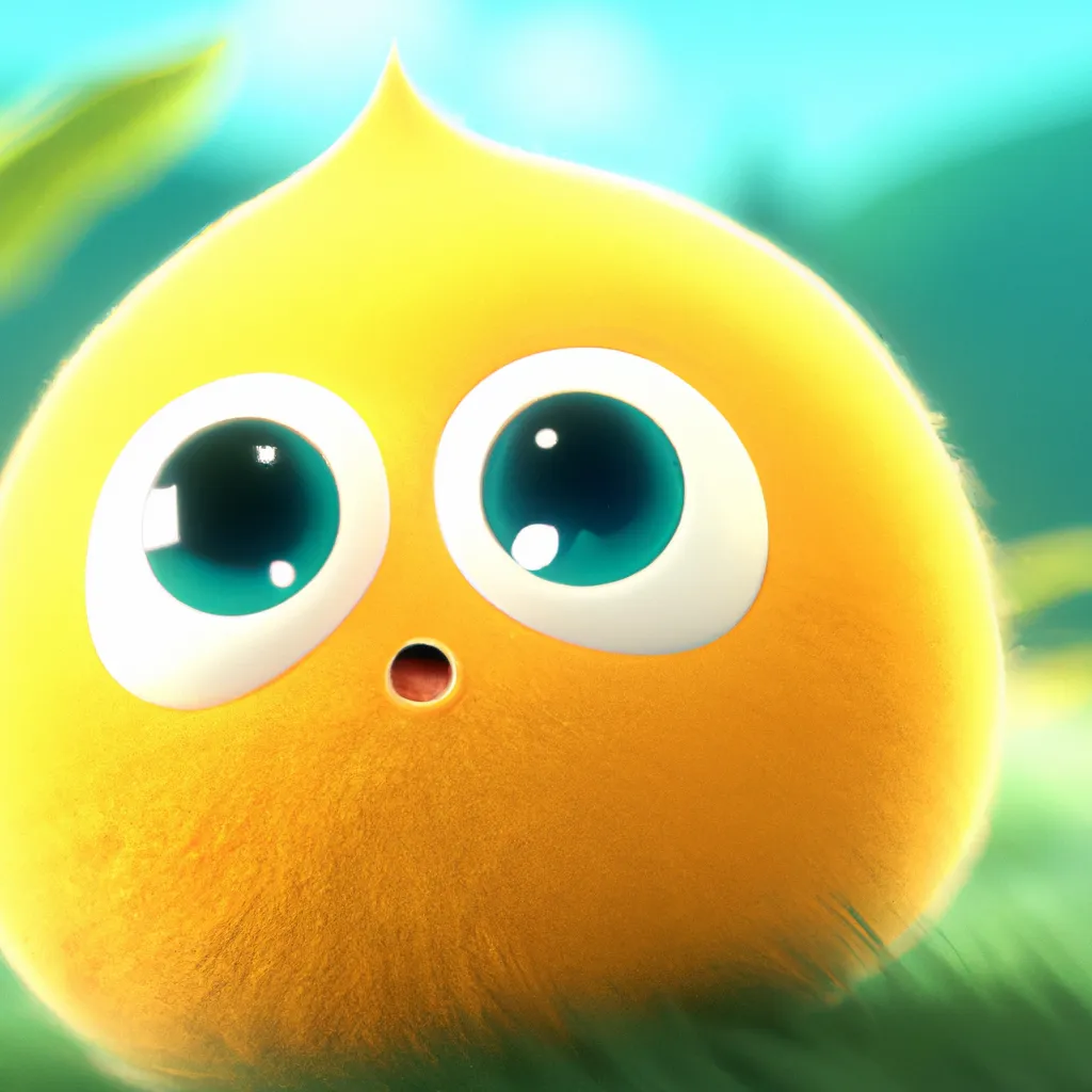 cutest extra fluffy 3d Lemon creature on earth with... | OpenArt