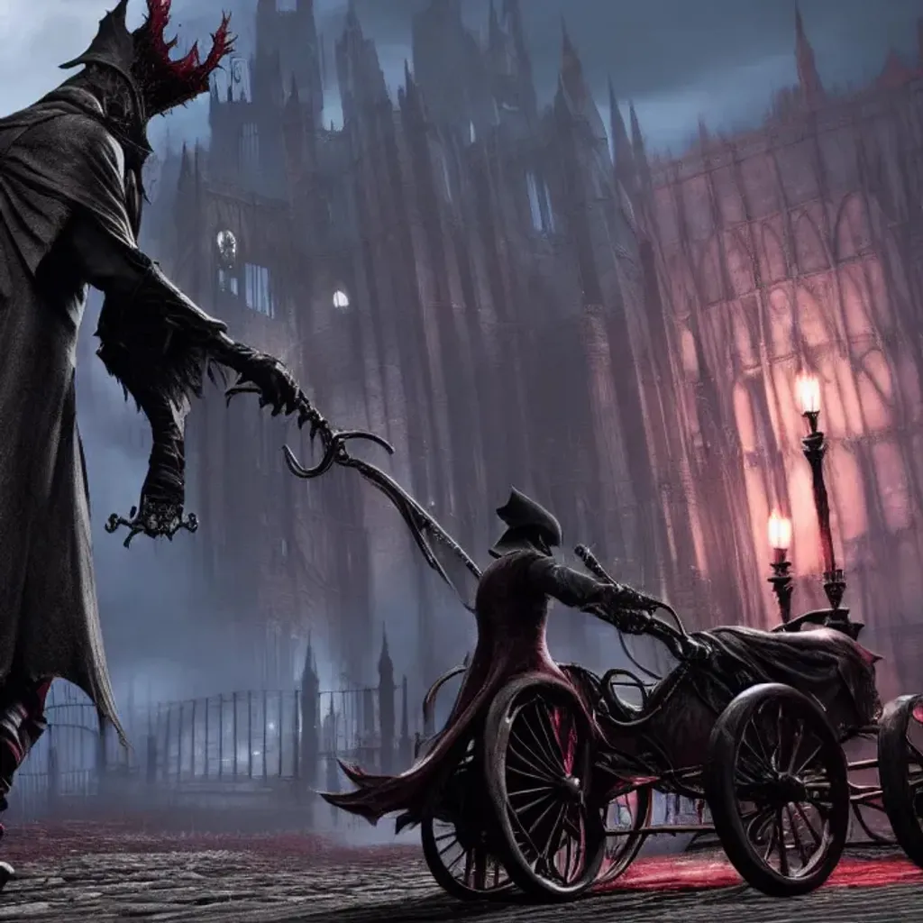 Prompt: Bloodborne Kart