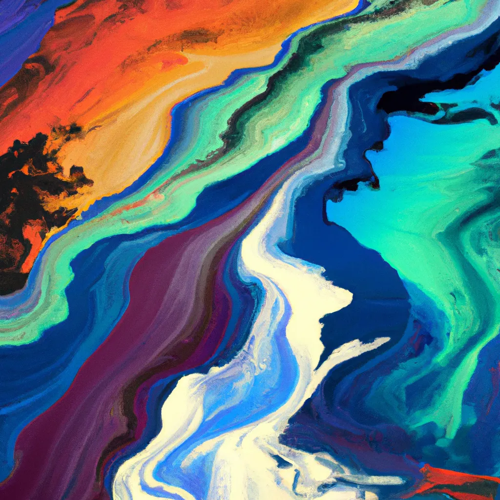 Nature Acrylic pouring digital art. Best. Masterpiec...