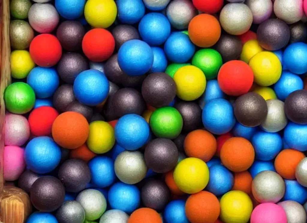 Prompt: b opoolo of balls