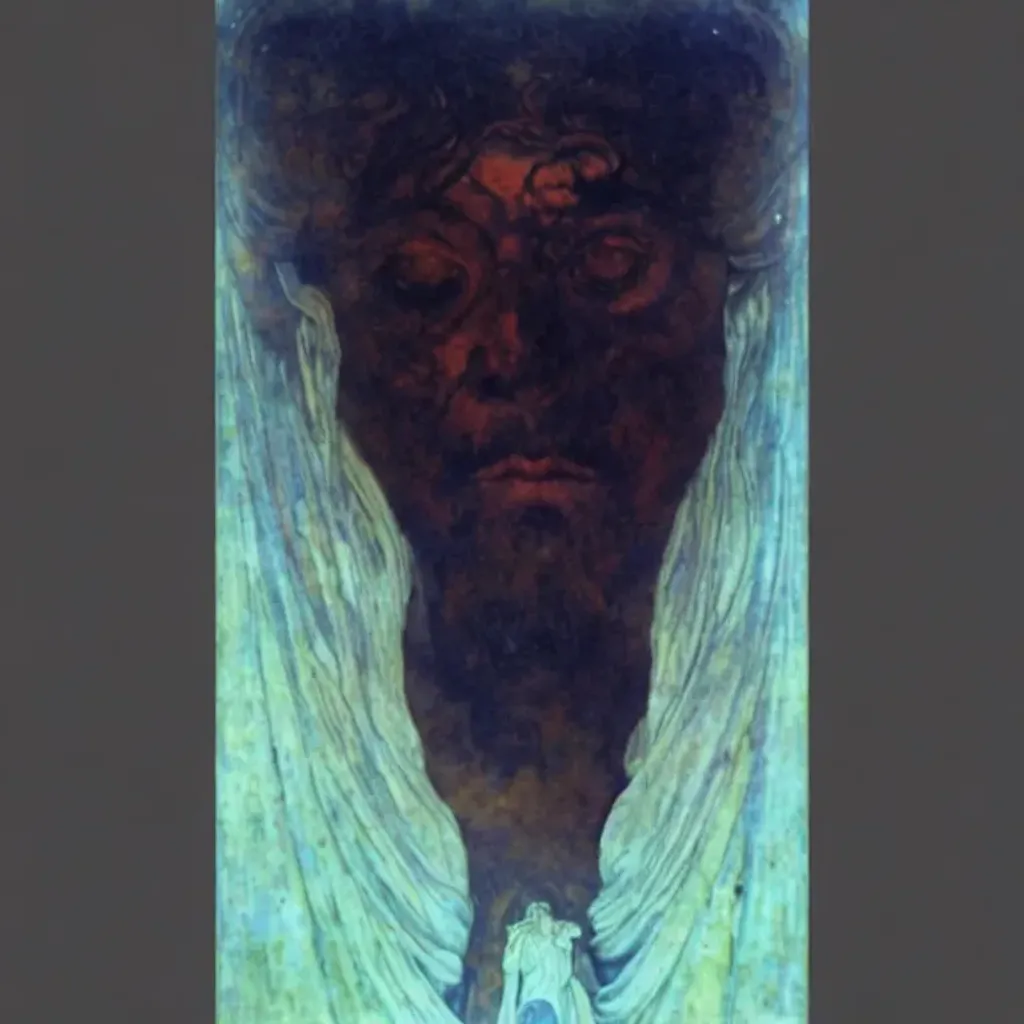 Prompt: god of fire in the storm, symmetrical face, yellow eyes, strong jawline, pale skin, detailed face, dark atmosphere, fantasy wheel, ruins, attractive, HDRI, masterpiece, smooth, sharp focus, illustration, golden ratio, jewels and old keys, art by Alan Lee Albrecht Durer alphonse mucha klimt