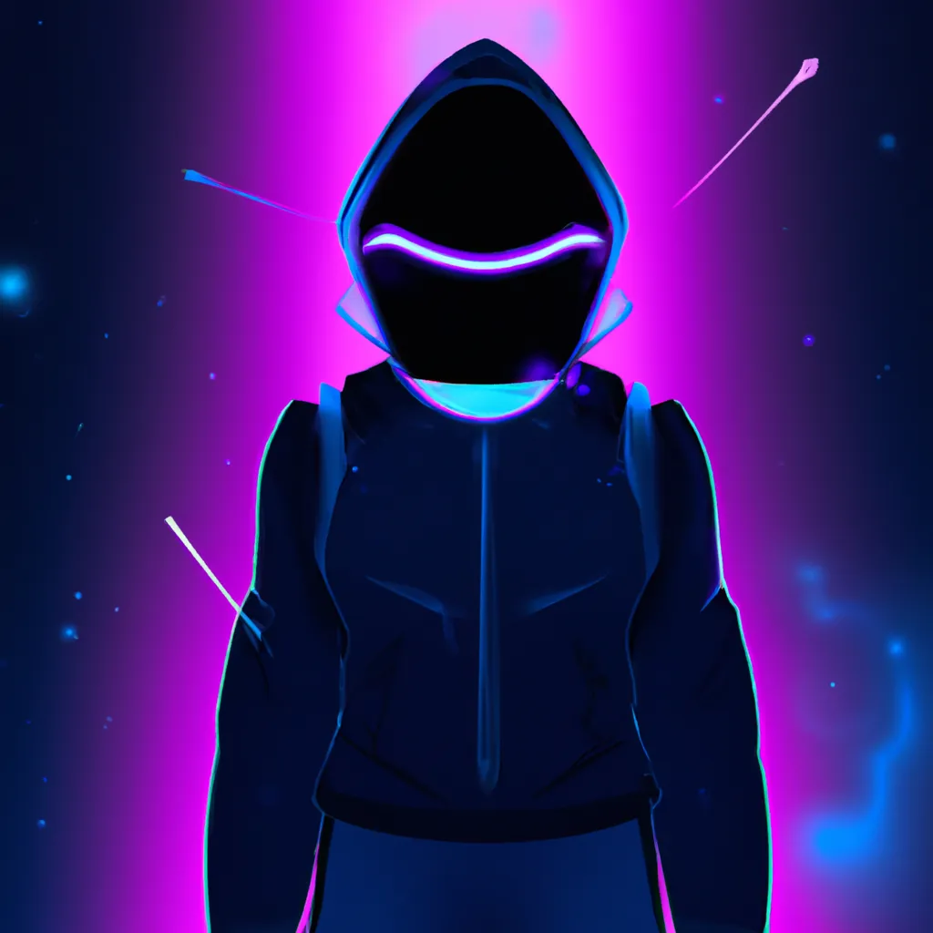 Prompt: faceless man, aliens, neon, synthwave, exploding star