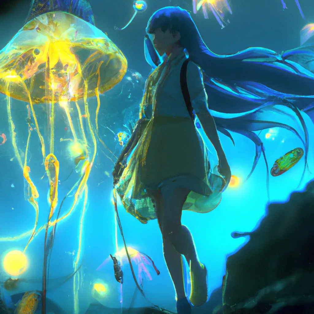Anime, Jellyfish, Original, HD wallpaper | Peakpx