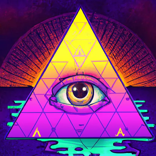 Prompt:  detailed vaporwave asthetic Illuminati pyramid eye highly detailed, sunset acid trip aquatic