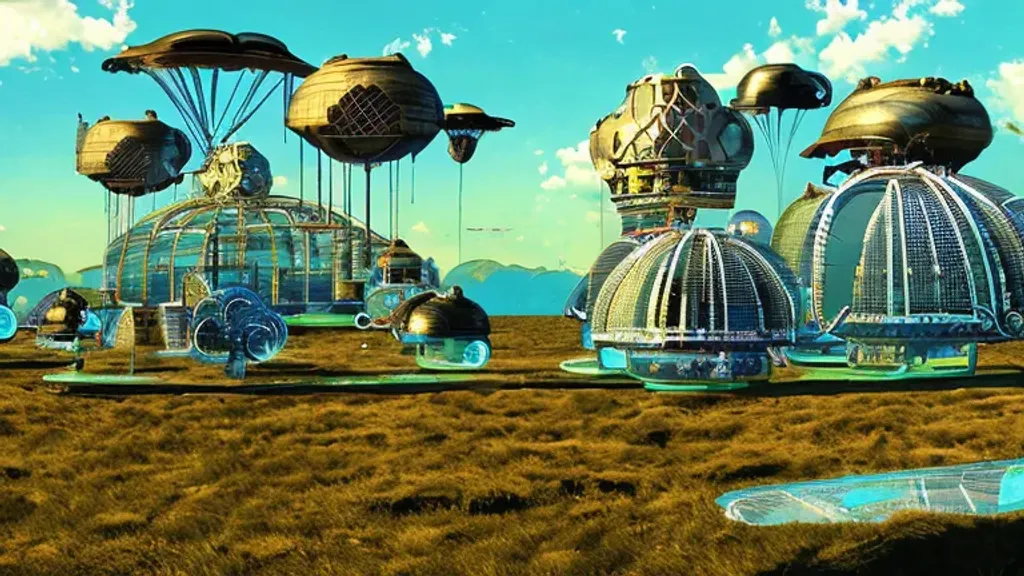 Prompt: solarpunk landscape