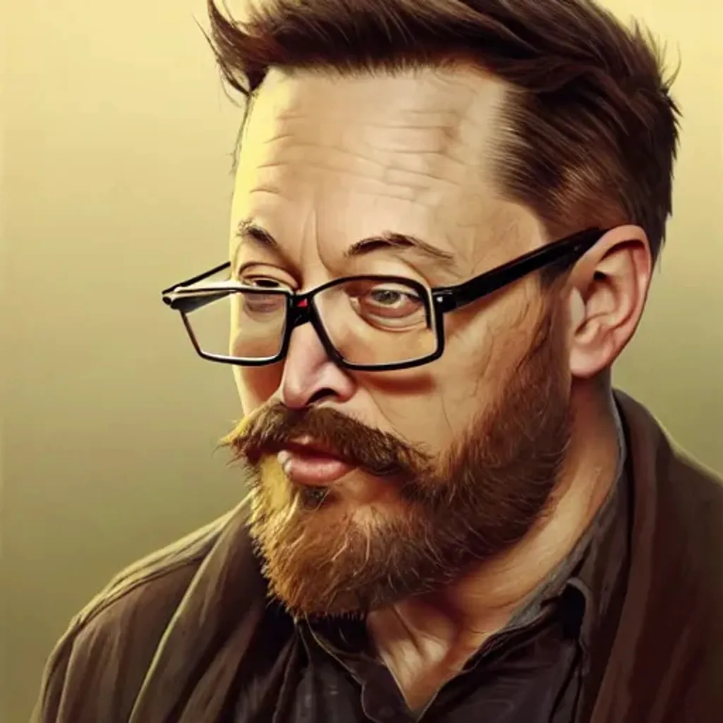 Elon Musk with lumber jack beard and glasses as a Si... | OpenArt