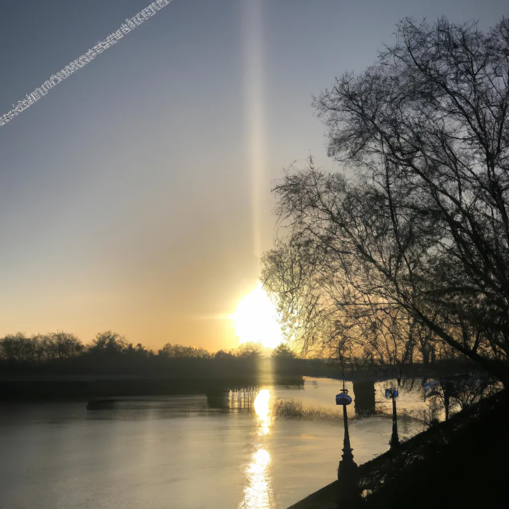 Prompt: A Beautiful Morning by the Thames, by Brook Hsu