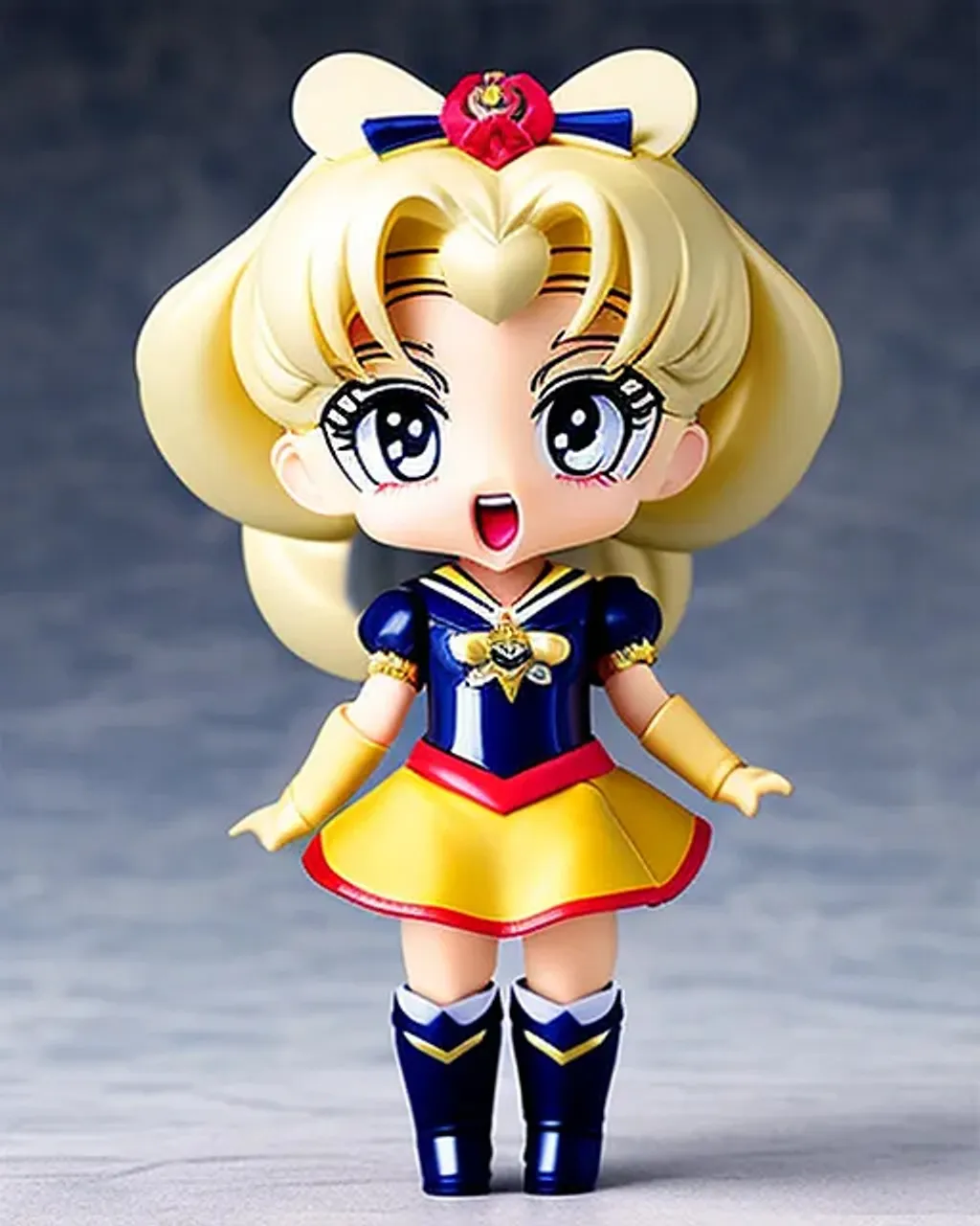 Prompt: kawaii sailor moon, style as Nendoroid, clear background