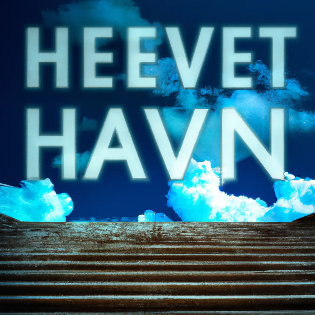 Prompt: Stairway to heaven, album cover