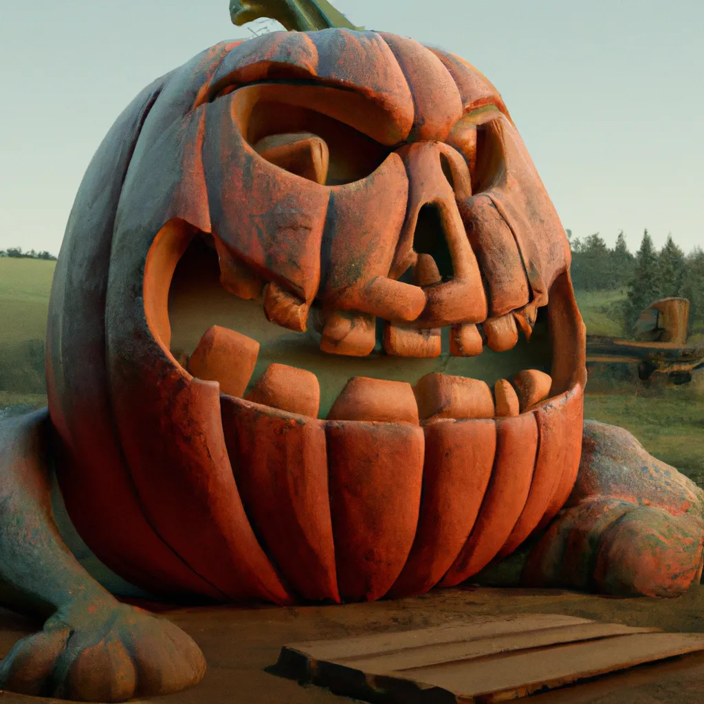 Prompt: a evil giant carved pumpkin using dark magic,4k, sharp, depth of field, digital art, high Detail,ultra realistic, dramatic lighting, epic composition, cinematic, Artstation
