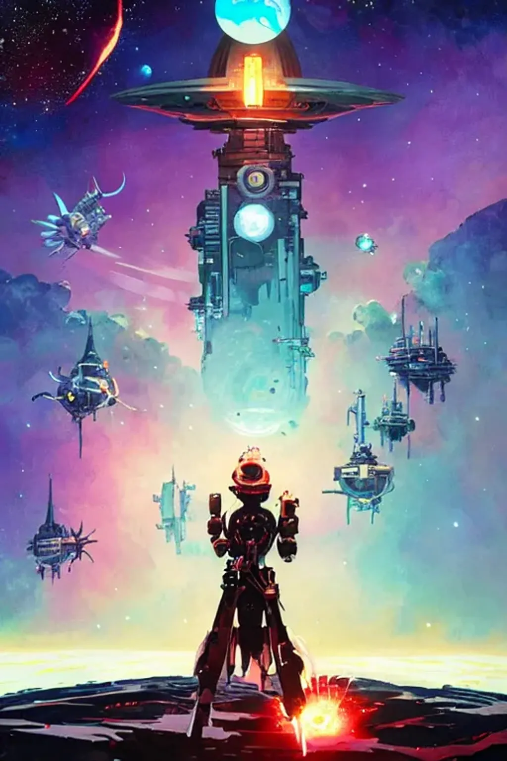 Prompt: black hole poster, cosmos by greg tocchini james gilleard joe fenton kaethe butcher Bosch Dan Mumford Sam Yang Seb McKinnon Peter Chung hideyuki morioka ito ogure vofan paul lehr chris foss victo ngai, (Kandinsky:0.5) art style photorealistic, studio photography, hdr, 8k, Cannon EOS 5D Mark III, muted colors