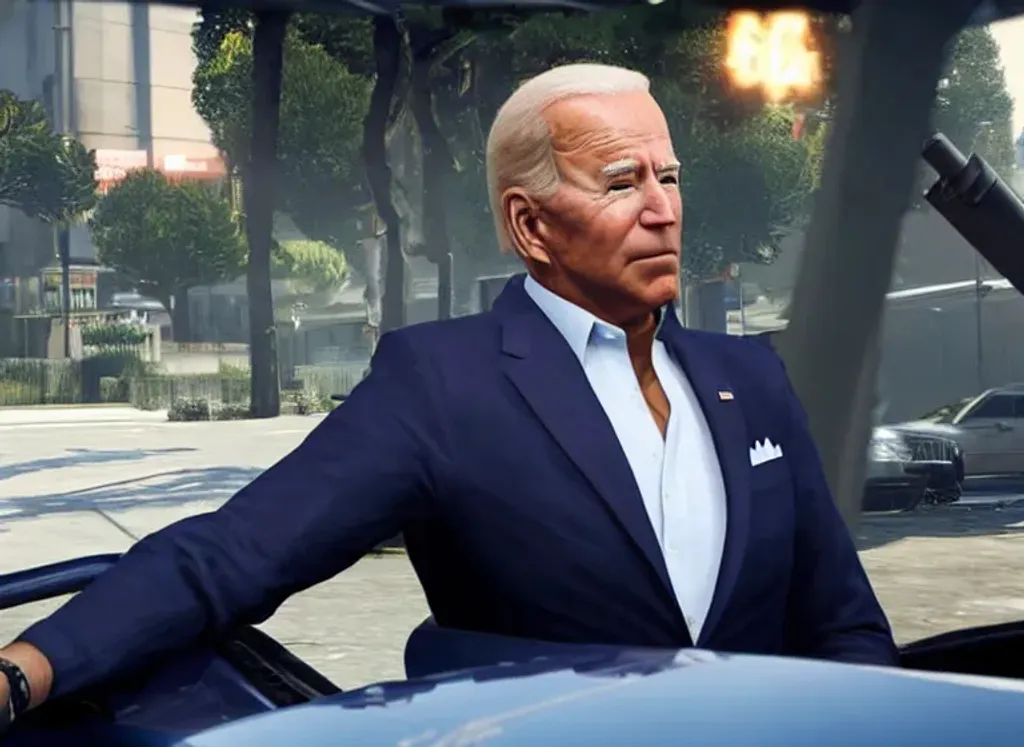 Prompt: hyperrealistic portrayal of joe biden as a character in gta 5 by rockstar games, volumetric lighting, cinematic overlay, insanely detailed intricate octane render, 8k artistic photography, photorealistic, style by nikolay razuev and vitaly bulgarov