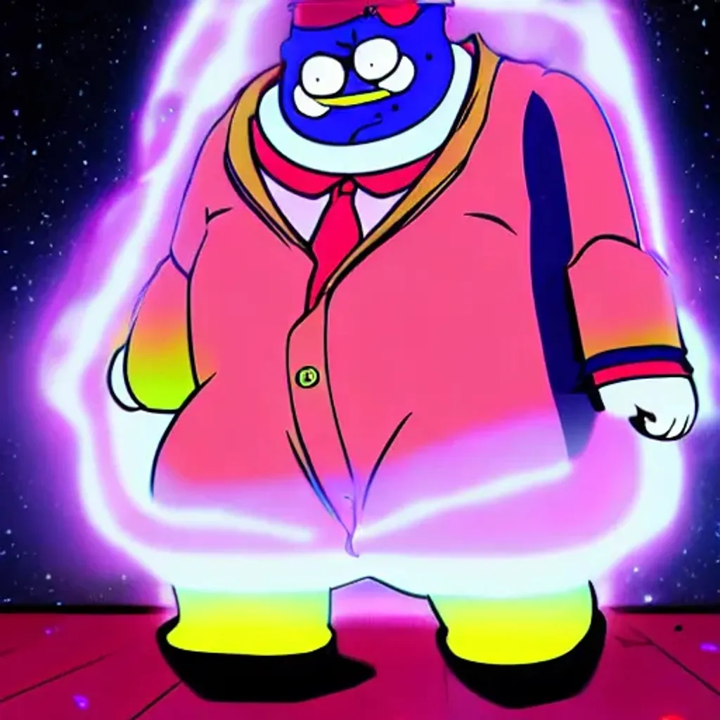 Prompt: Astral Projection of Peter Griffin from Undertale.