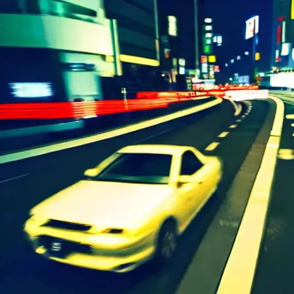 Prompt: High speed car chase in Tokyo, Japan | Night Time | Action Paced