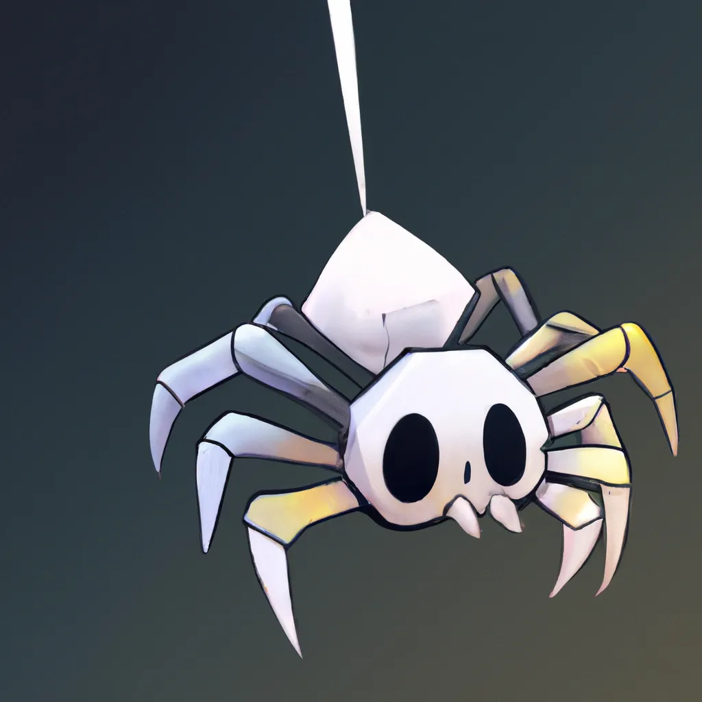 Prompt: adorable skeletal spider, cute, chibi, anime, digital art