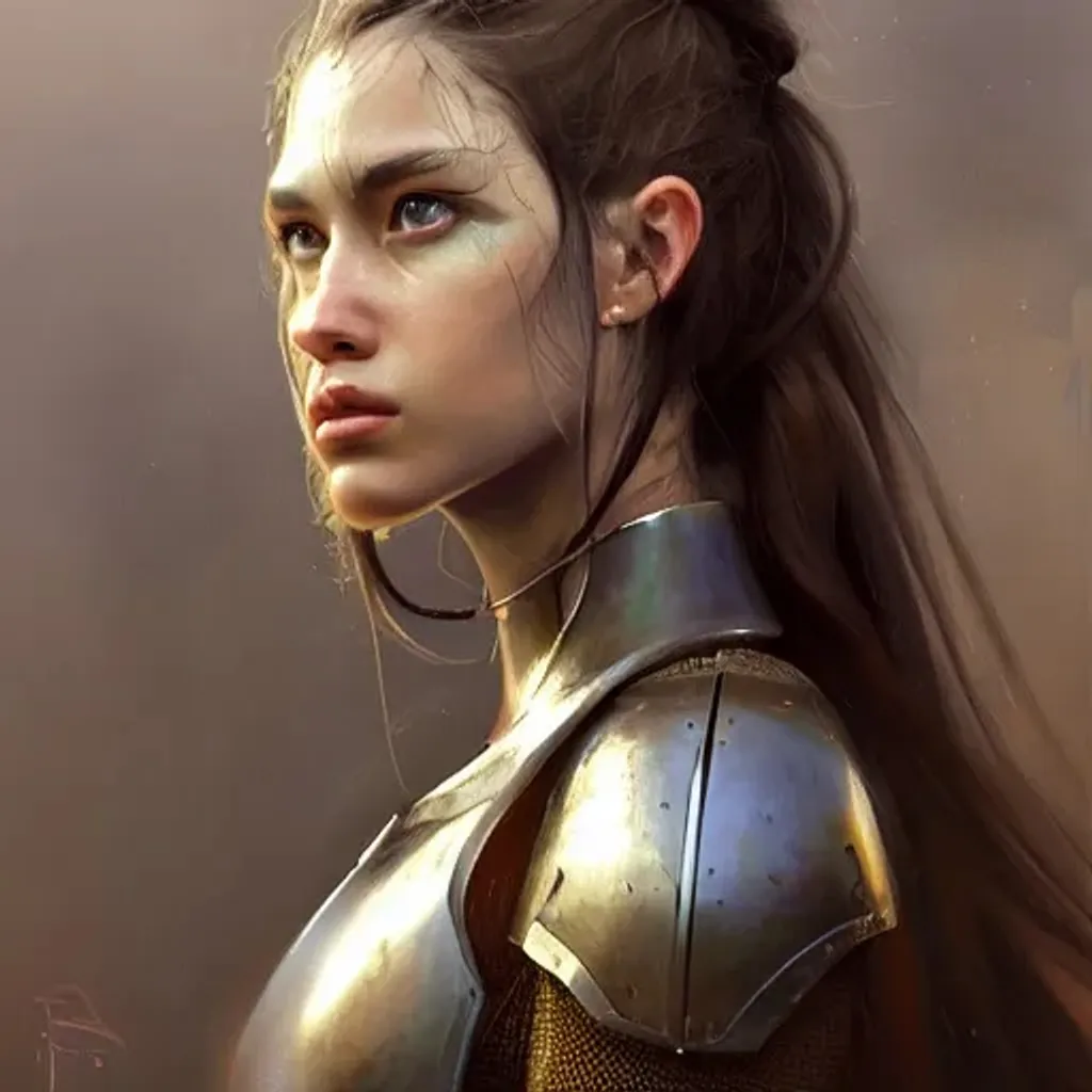 Prompt: a photorealistic painting of an attractive young girl, partially clothed in battle armor, olive skin, long dark hair, beautiful bone structure, symmetrical facial features, intricate, elegant, digital painting, concept art, illustration, sharp focus, minimal artifacts, from Metal Gear, in the style of Ruan Jia and Mandy Jurgens and Greg Rutkowski, trending on Artstation, award winning