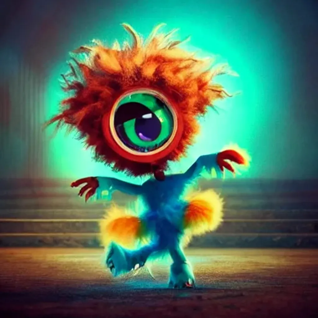 Prompt: **astonishing beautifilly made super cute circus monster from animated movie, disastrously broken, bokeh, vivid colors, photo realistic, majestic, aesthetics, cinematic lighting, deep focus, super adobe, detailed texture, aesthetics, neuro cognitive art, neurocore, photoshop, octane render, blender, pinterest art, award-winning photography, world renowned, high resolution, color grading, high art, kodak portra 400, iPhone 14 pro max camera, intricate details, smart sharpness, no blurs, photo realism, 300 dpi, Ultra Quality, ultra realistic, photorealistic, large depth, exposure compensation, 35 mm lens, light amount of noise, 