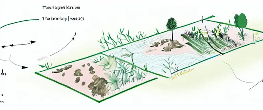 Prompt: Ecotone between two ecosystems 
