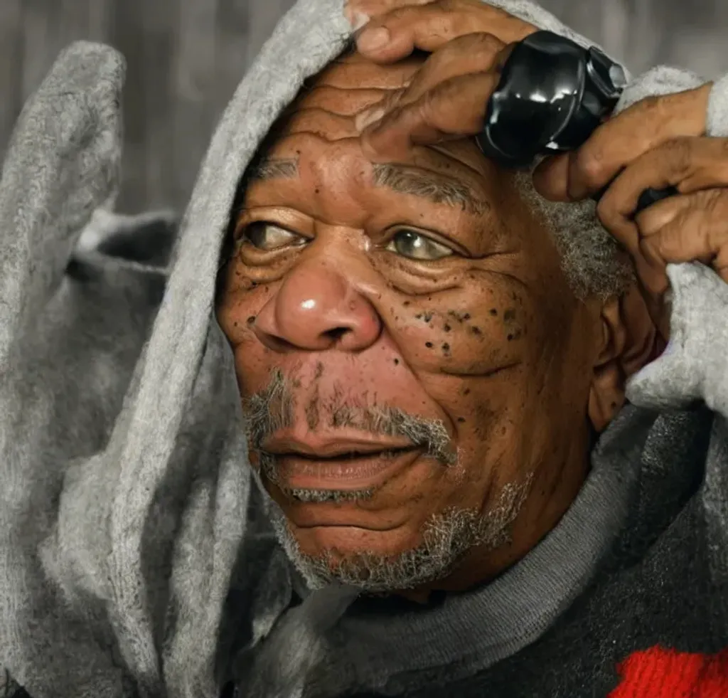 Prompt: Morgan Freeman, 4K, 8K, High Resolution