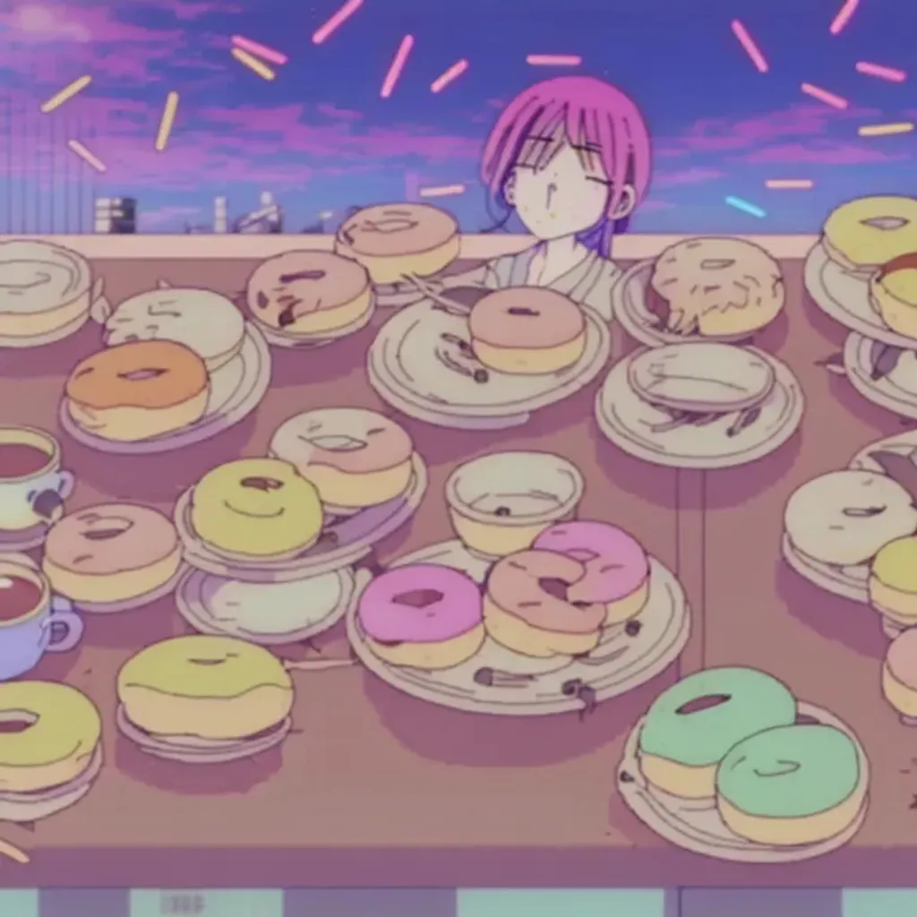 Edible Anime Donuts : cute donuts