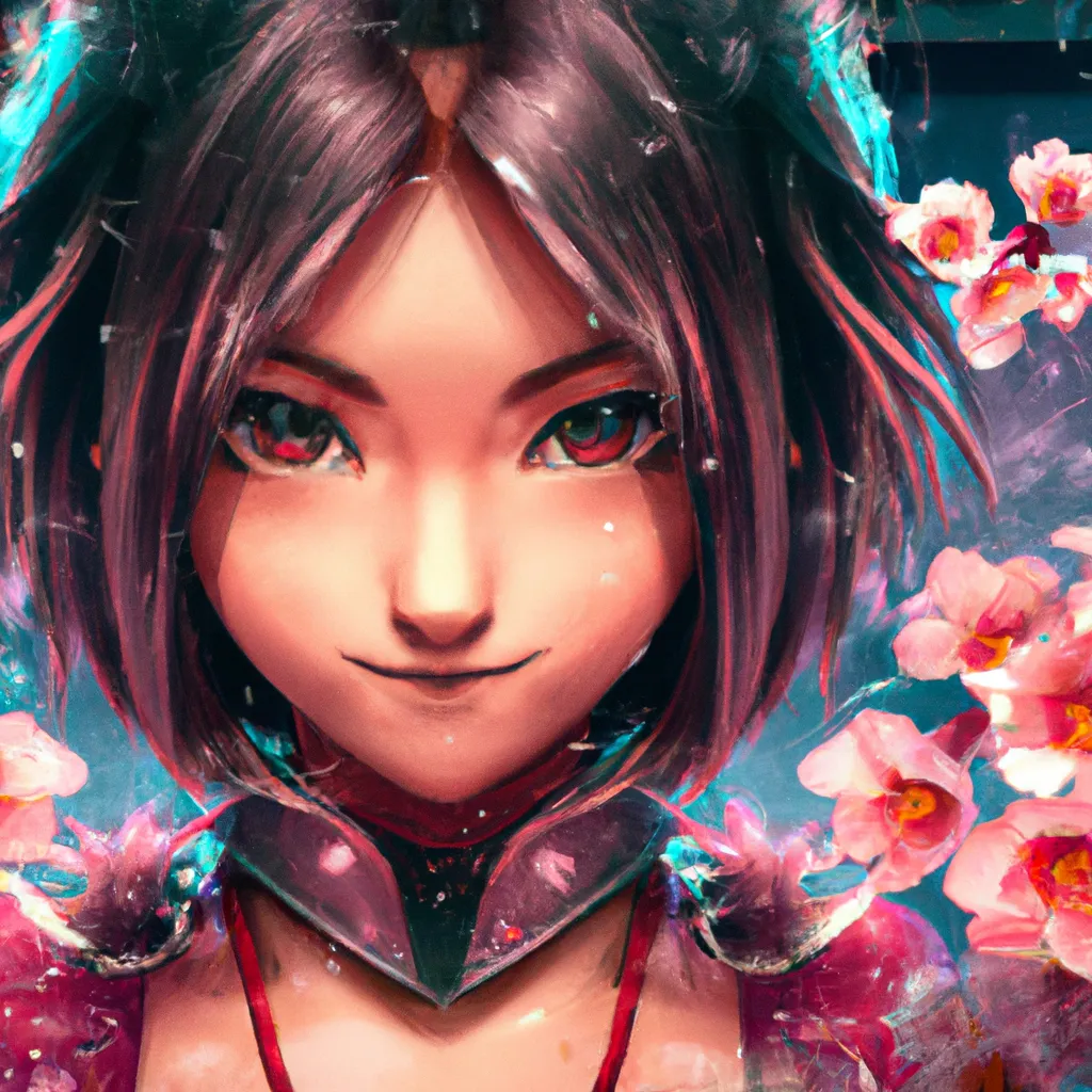Prompt: Symmetric,character portrait by Greg Rutkowski, astoundingly cute adorable girl,facing towards the camera with swagger,cherry blossoms,chic awesome elegant romantic vibe,200mm, vibrant dark colours,intricately detailed,rich colour palette,4K,award winning,professional lighting,highest quality,trending on Art Station, detailed realistic eyes,comic book cover art,Dan Mora,digital art,unreal engine 5,3D render,Disney