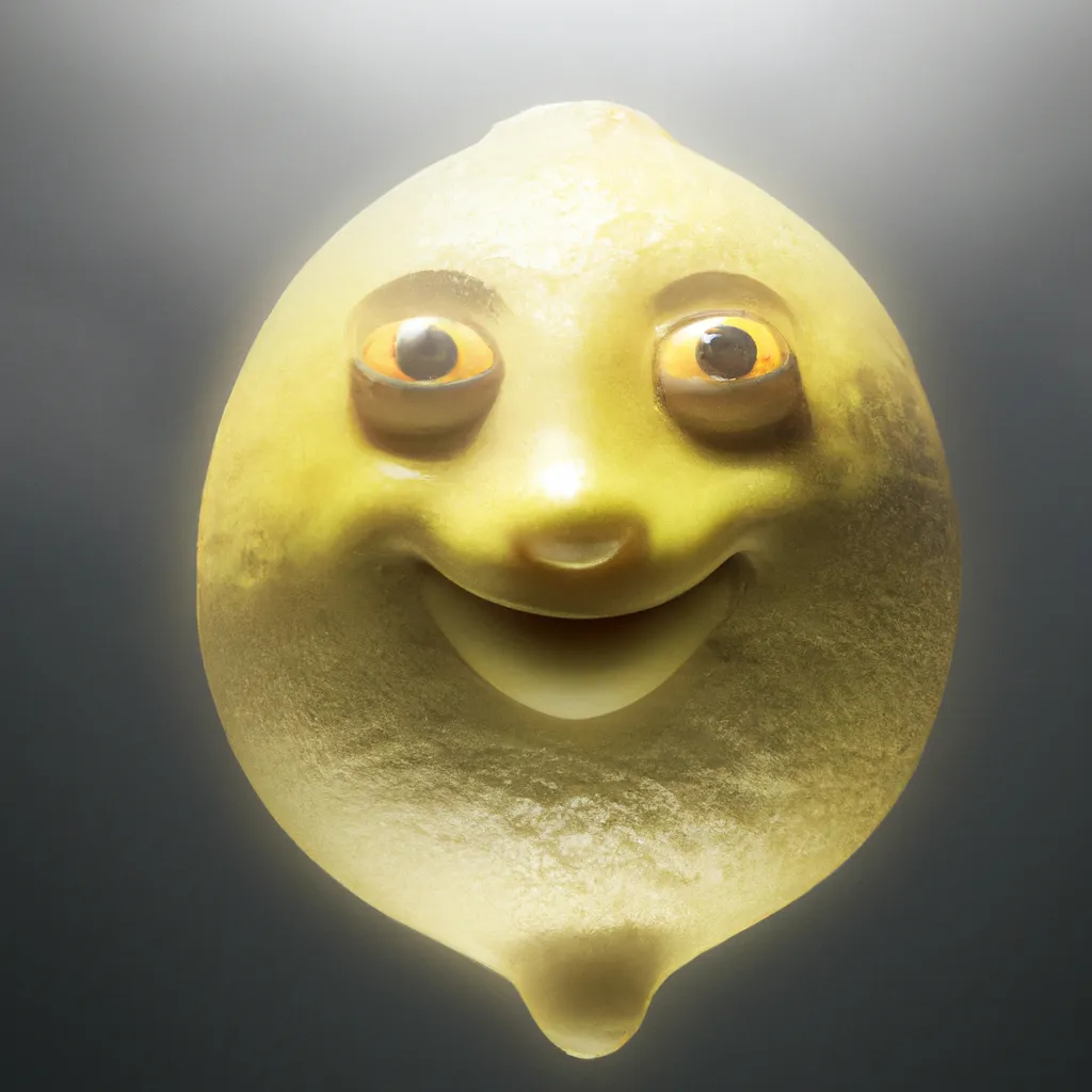 Prompt: a beautiful CGI lemon smiling, in heaven, by artgerm and greg rutkowski, super realistic, high quality, global illumination