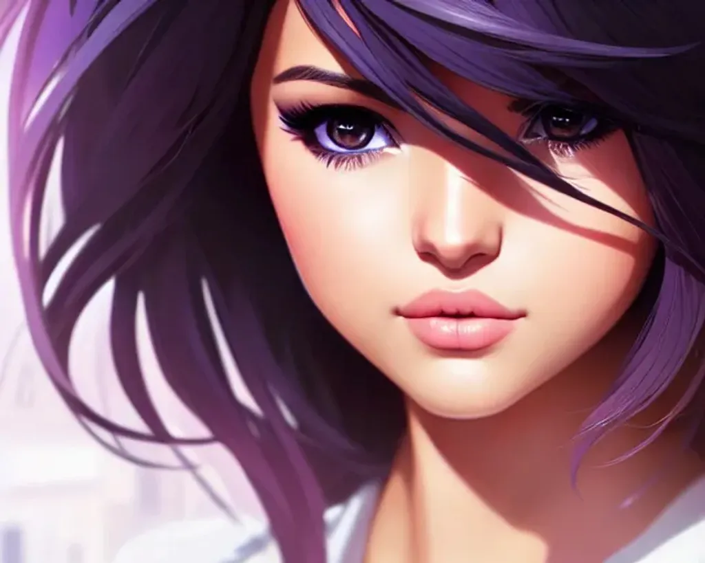 Premium AI Image  Hyper realistic 3d rendering of a teenage girl in anime  manga style creative AI