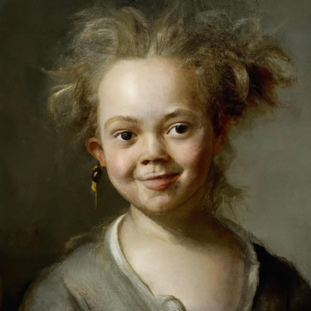 Girl With Messy Hair and Dirty Face, Sweden, 1620, b... | OpenArt