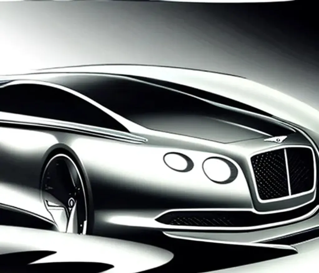 Prompt: futuristic Bentley design sketch