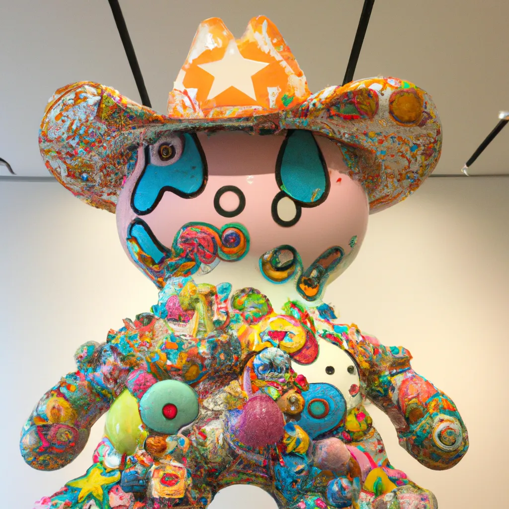 Prompt: Cowboy Up, by Takashi Murakami 
