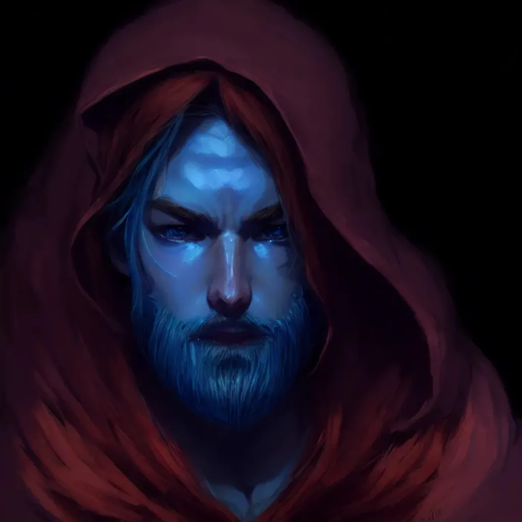 Prompt: Closeup face portrait of a {person} man, hoodie,smooth soft skin, big blue fiery eyes,blue fire beard, beautiful intricate colored hair, symmetrical, anime wide eyes, soft lighting, detailed face, by makoto shinkai, stanley artgerm lau, wlop, rossdraws, concept art, digital painting, looking into camera