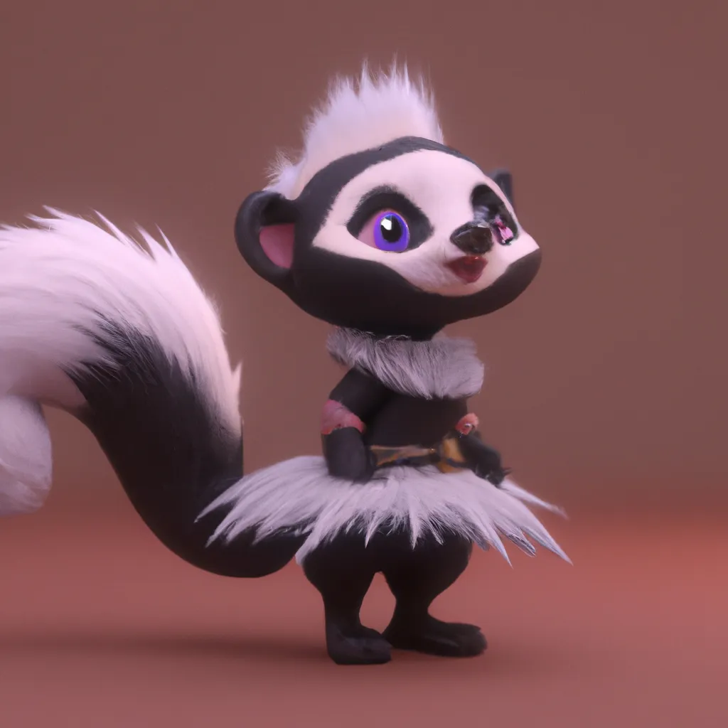 Prompt: High quality, Pixar style, tiny cute and adorable fluffy skunk  dressed in fantasy clothes, fantasy outfit, fantasy dress, small, adorable!, spotted skunk, anthropomorphic ,dnd, adventurer, dramatic lighting, 8k, portrait, cartoon, fine details, 3d render, cinematic ,intricate details, cinematic lighting, character design, character concept, cute, mascot,  adventure, dungeons and dragons, 8k, fluffy!, tsaoshin, pixar movie key visual, fantasy, DnD, adorable!, big eyes, animated, disney, anime, animation