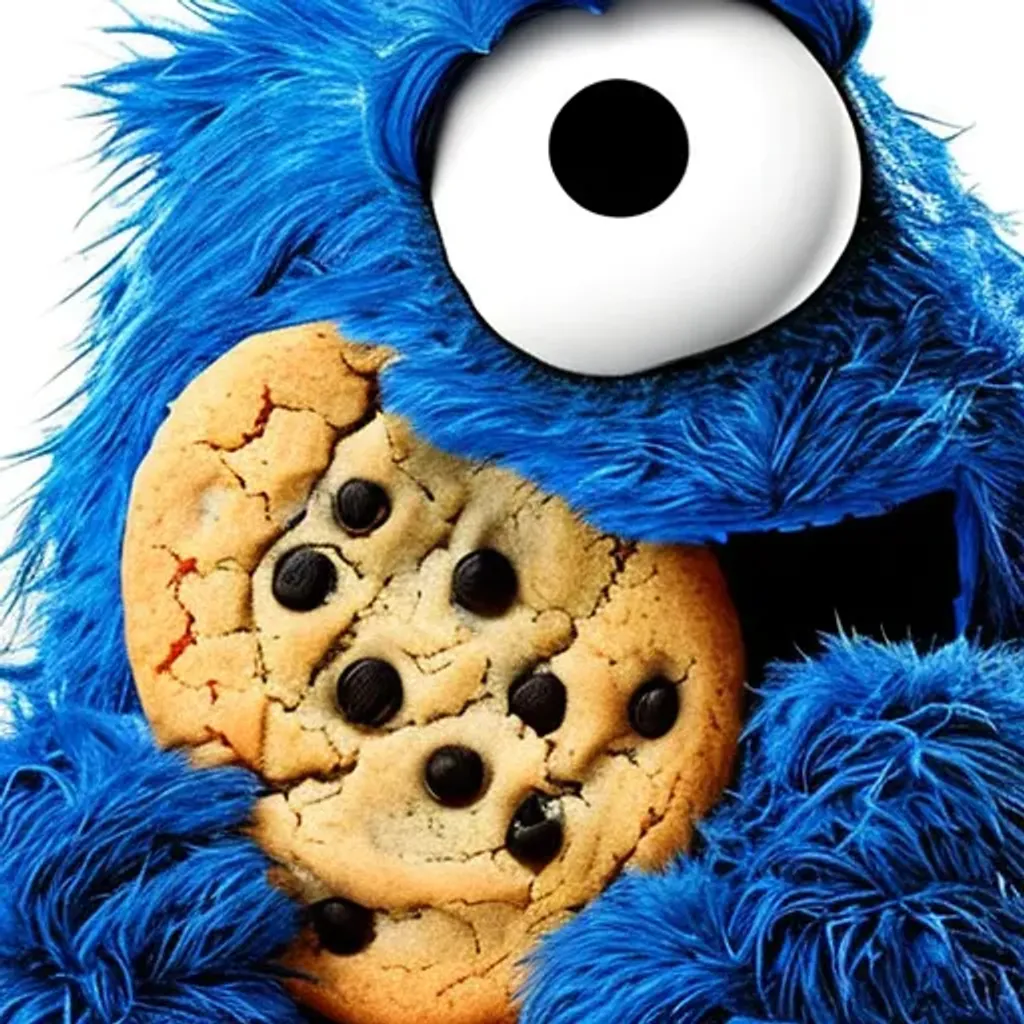 Prompt: cookie monster