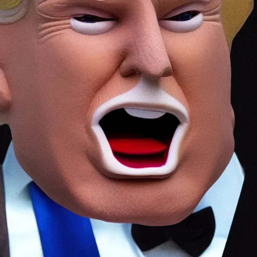 Prompt: Donald trump as a puppet