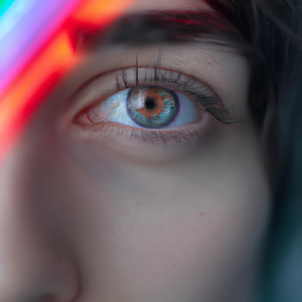 Prompt: The most rainbow gorgeous, glorious, set of ethereal, inviting warm kind eyes in the world 👀 trending on artstation 5D, 3D, shot on a leica m9 35mm, f 1.2 shutter speed 500