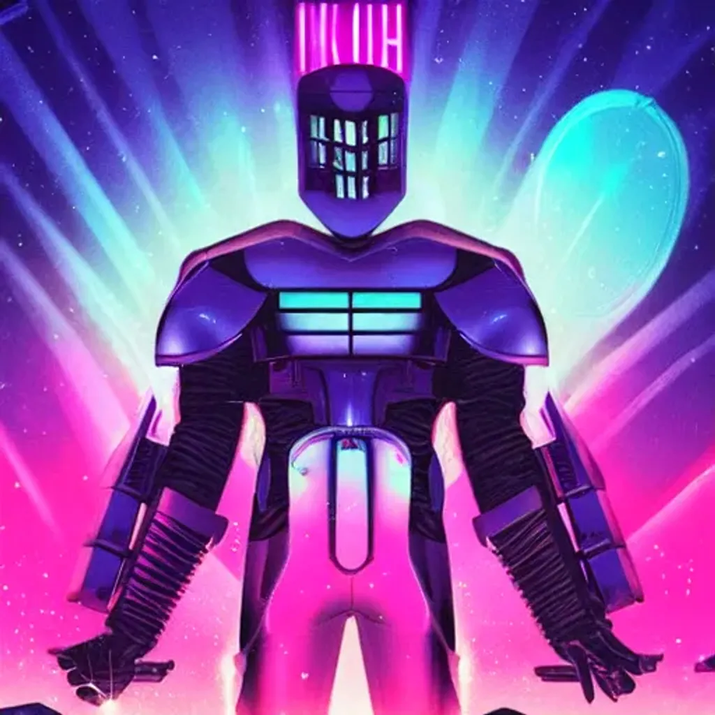 Prompt: synthwave knight