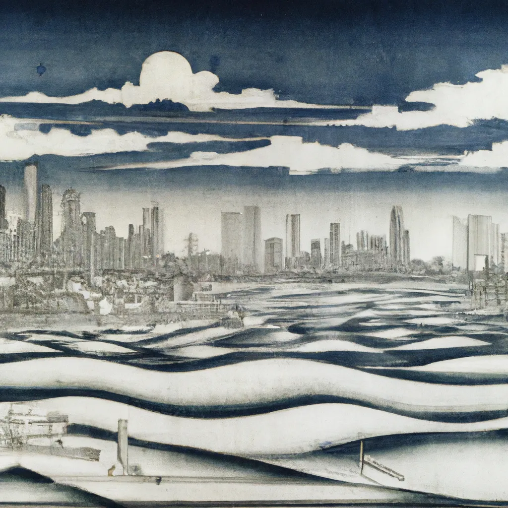 A New York City skyline by Hokusai OpenArt
