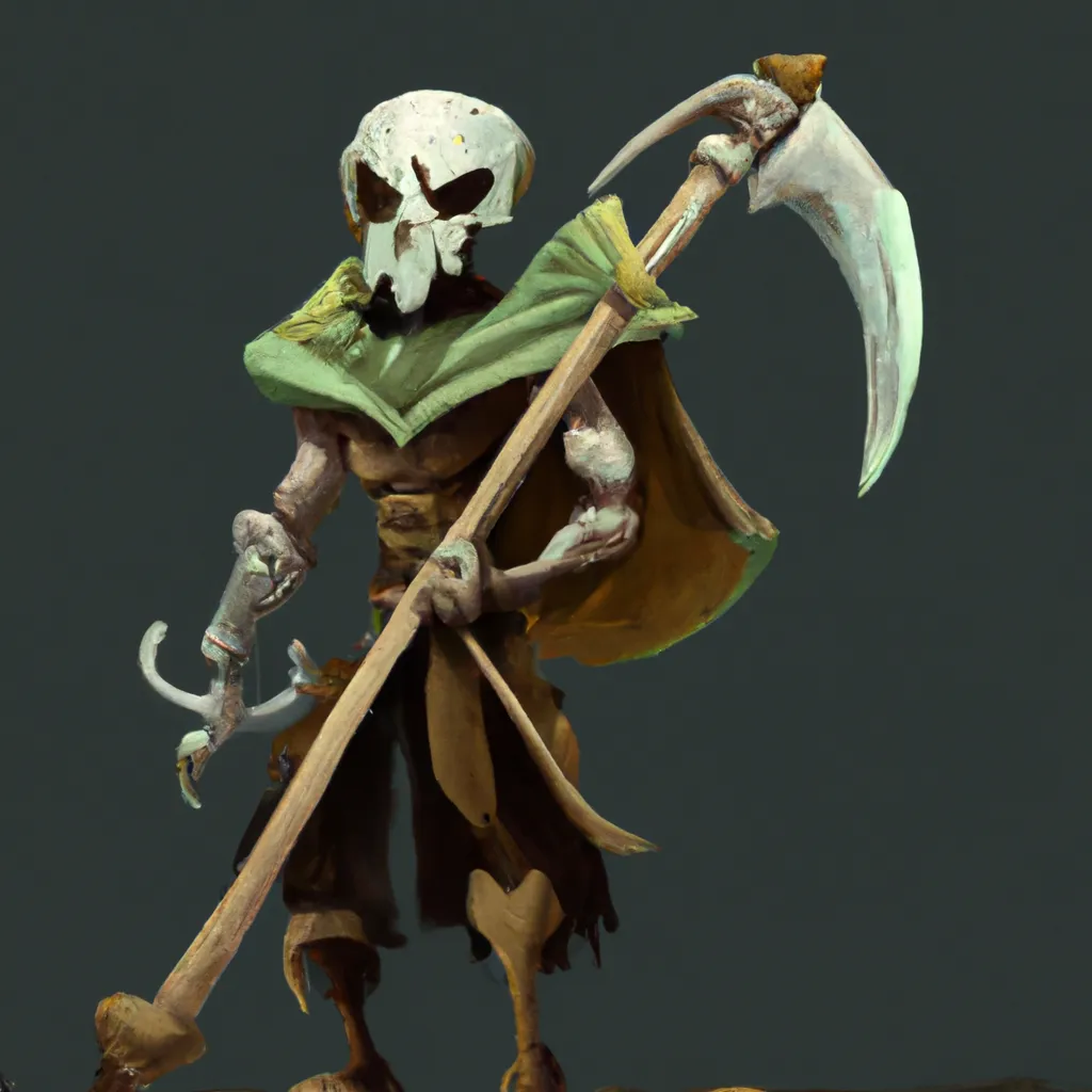 Prompt: Skull warrior, digital art