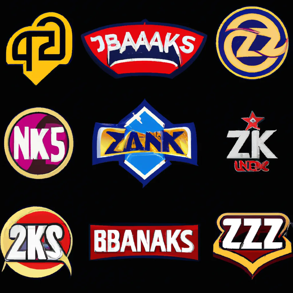 Prompt: nba2K25 logo teams