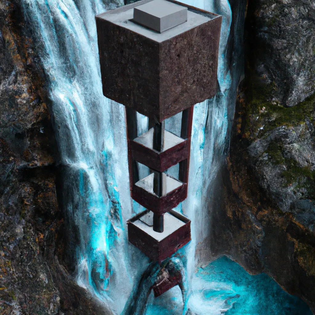 Prompt: isometric tower, universe inside tower, photorealistic, 8k, cinematic photography, waterfall