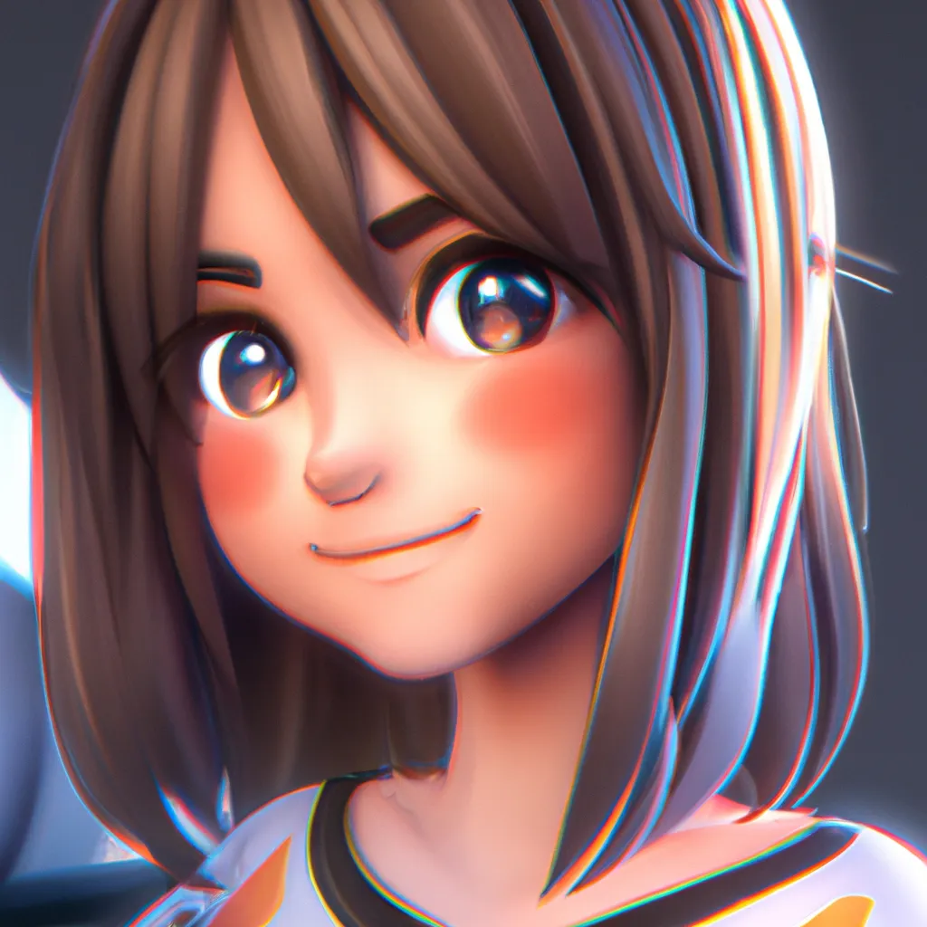 Prompt: 🙂 Beautiful Egirl with beautiful Eyes charater, Ccartoon style  , light in Octane Render, High Resolution, Artstation 1 