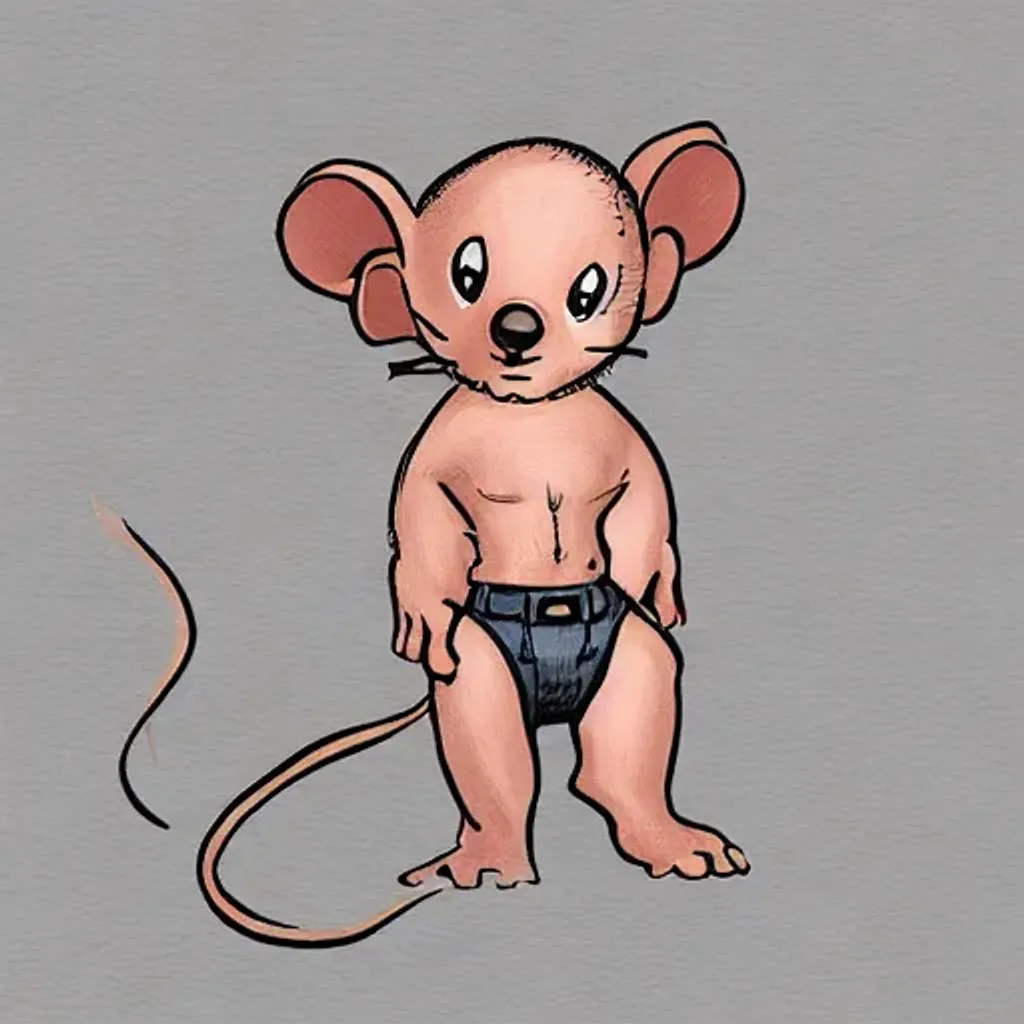 Prompt: Human Mouse. Sketch, Graphic Designer.