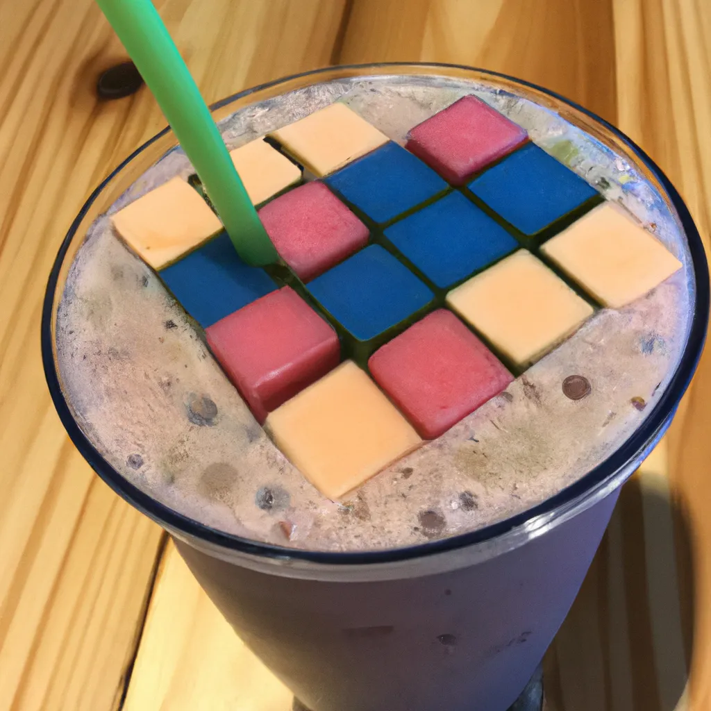 Prompt: rubiks cube smoothie

