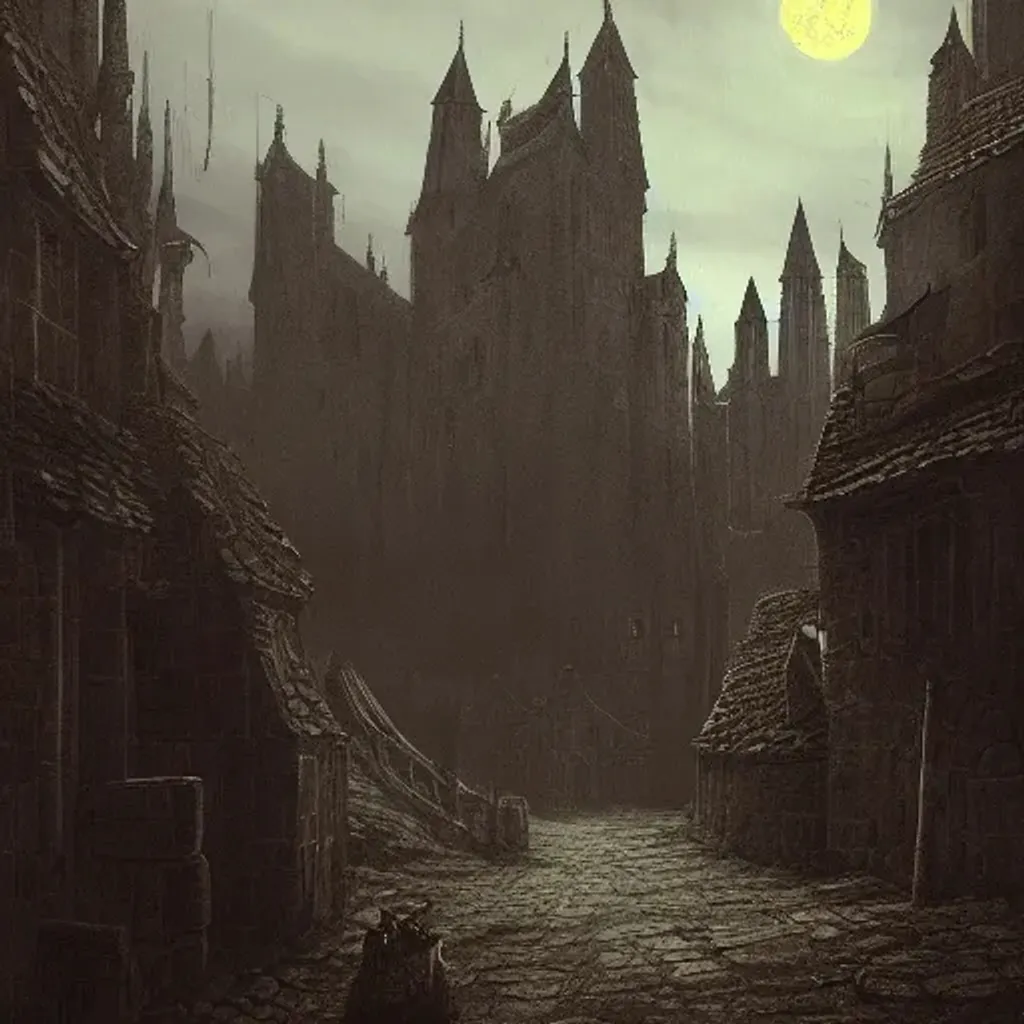 A Painting Of Undead Burg In Dark Souls Grim Depres OpenArt   Image Random W1 OW WO 1667760874423 1024.webp