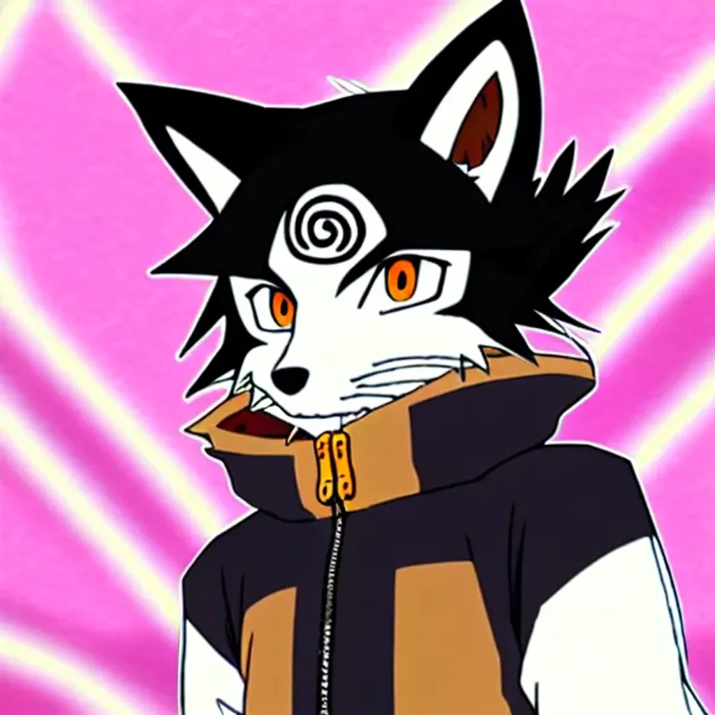 Prompt: anime fox Furry pfp in the style of naruto 