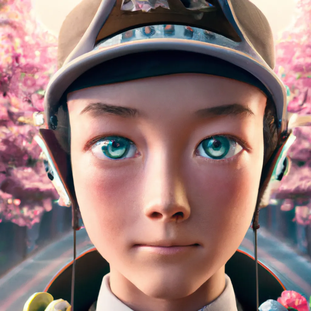 Prompt: Symmetric,character portrait by Greg Rutkowski, astoundingly cute adorable skateboarder boy,facing towards the camera with swagger,cherry blossoms,chic awesome elegant romantic vibe,200mm, vibrant dark colours,intricately detailed,rich colour palette,4K,award winning,professional lighting,highest quality,trending on Art Station, detailed realistic eyes,comic book cover art,Dan Mora,digital art,unreal engine 5,3D render,Disney