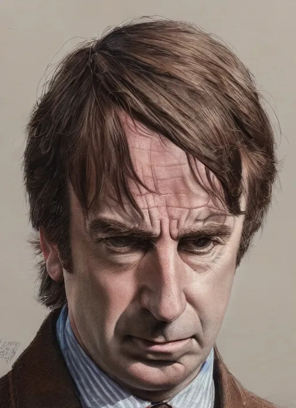 Prompt: Portrait of {Saul Goodman} with {brown} hair and with cute face, {city}, perfect composition, hyperrealistic, super detailed, 8k, high quality, trending art, trending on artstation, sharp focus, studio photo, intricate details, highly detailed, by greg rutkowski